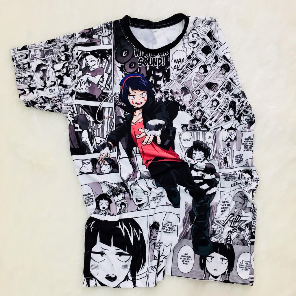 Tshirt Earphone Jack BNHA Boku No Hero Academia My Hero Academia Anime Manga