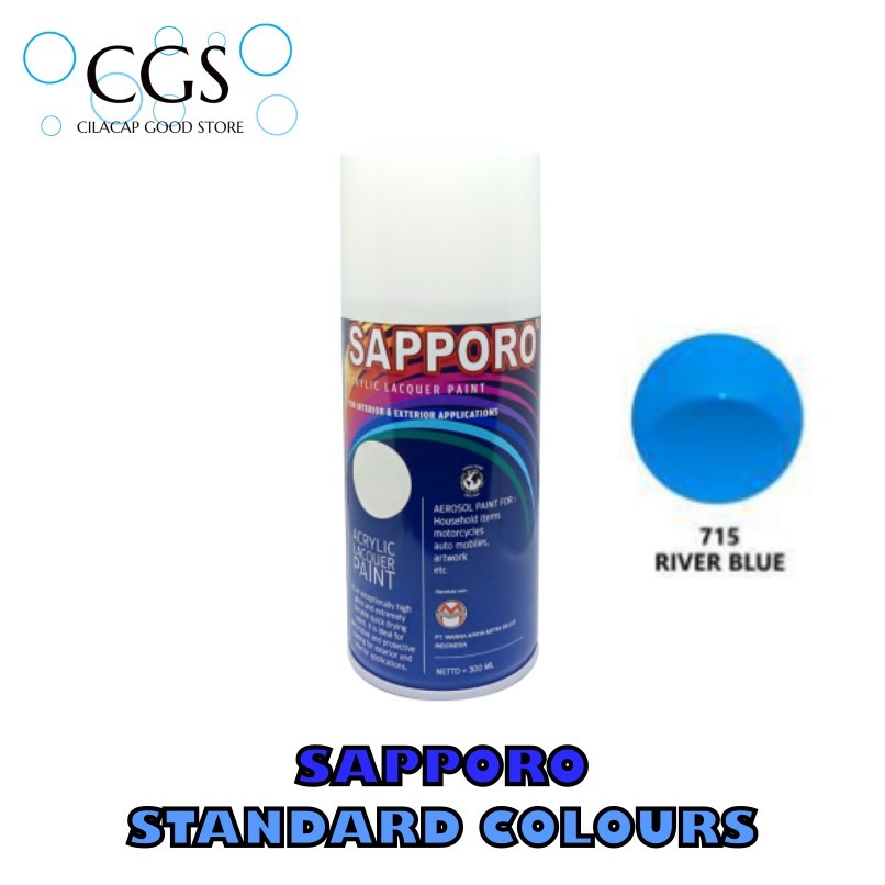 CAT SAPPORO RIVER BLUE 715 - cat sapporo biru - sapporo blue - pilok biru sapporo - pylox biru sappo