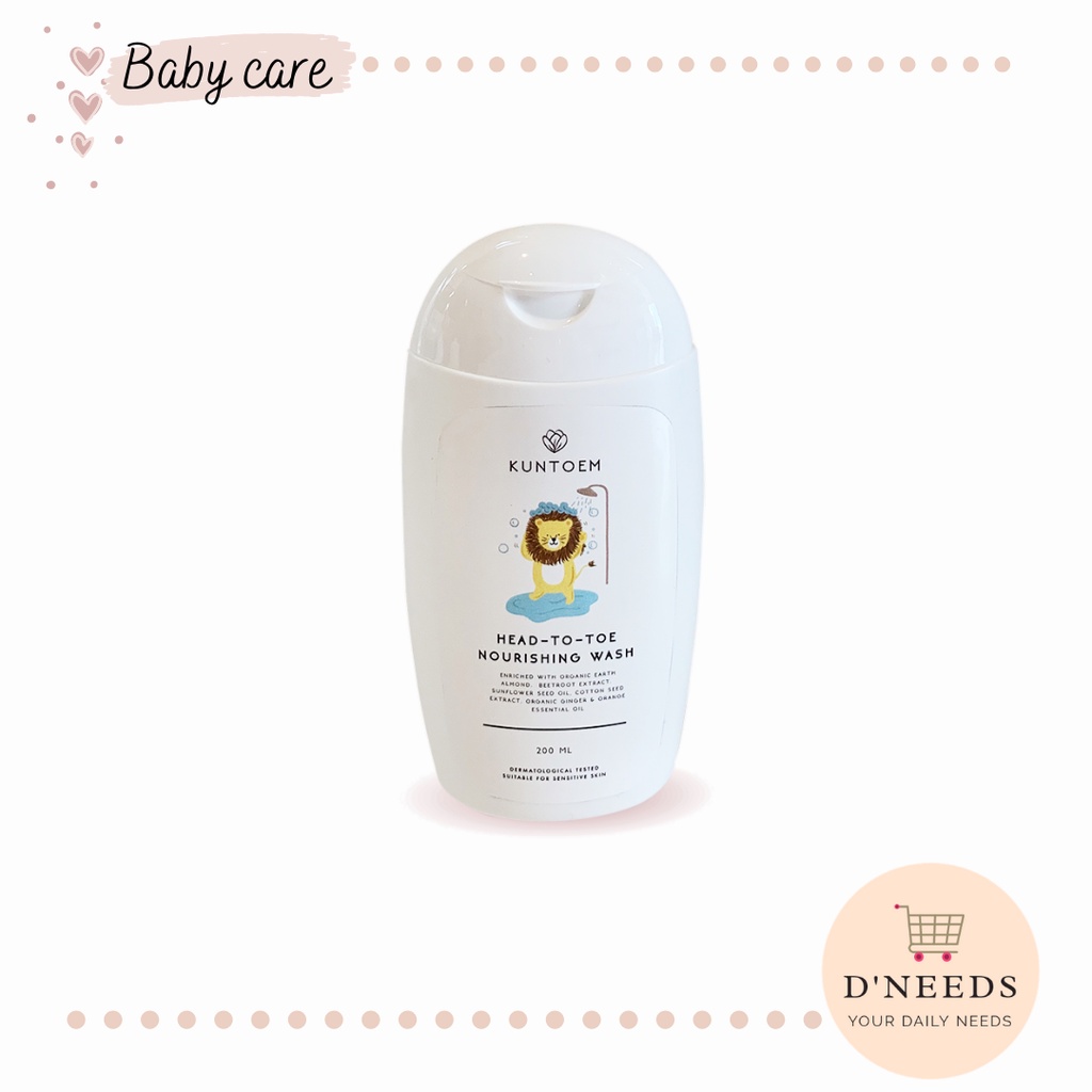 Kuntoem Head to Toe Nourishing Wash 200ml/ Sabun mandi bayi