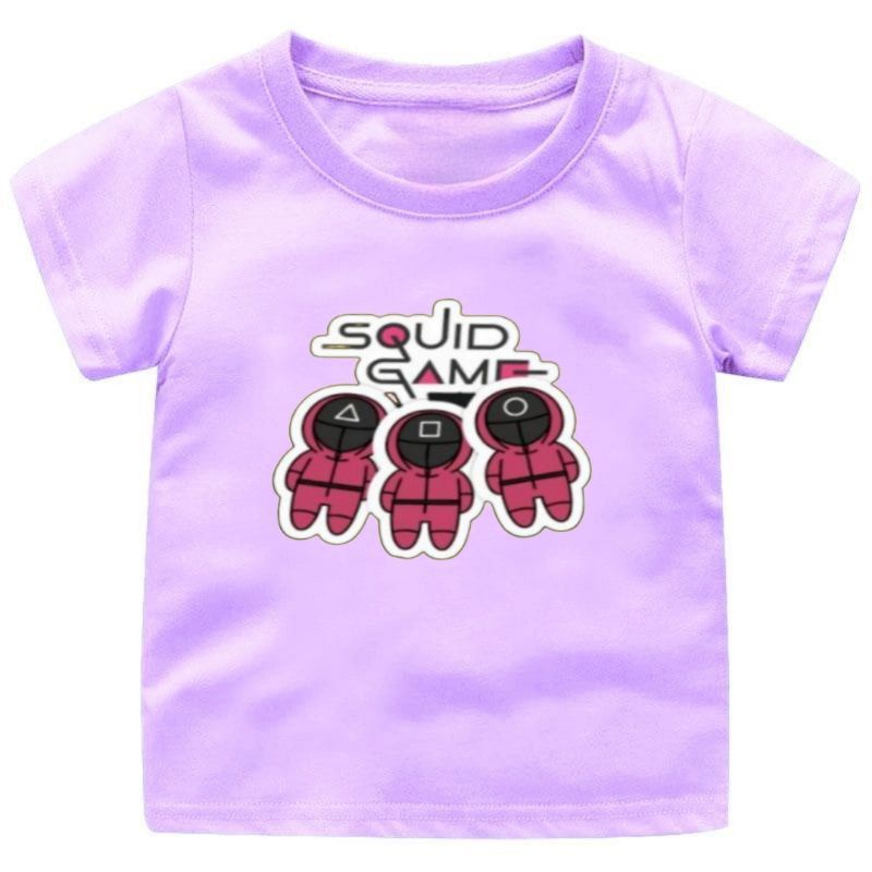 BAJU SQUID GAME ANAK CEWEK-COWOK 1-12 tahun KAOS ANAK CEWEK KAOS ANAK COWOK ATASAN ANAK ANAK