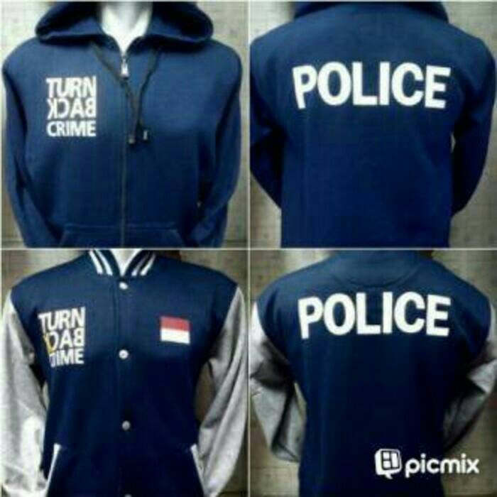 Hoodie Zipper / Varsity Turn Back Crime