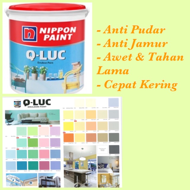  SALE CAT  TEMBOK  Qluc by NIPPON  Paint  kemasan 20 KG 