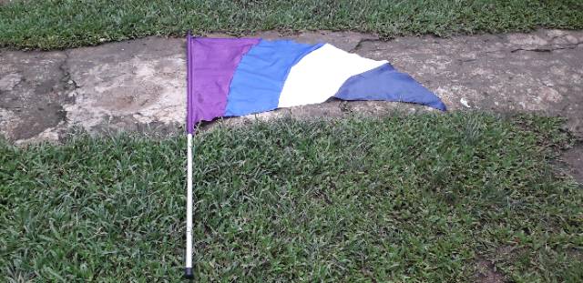 Bendera color guard tanpa tiang