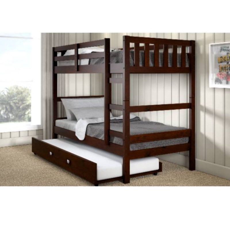 RANJANG TEMPAT TIDUR TINGKAT KAYU JATI ASLI