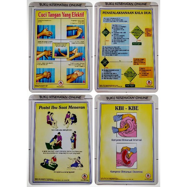 Poster Kebidanan 58 Langkah Apn 1 Set Shopee Indonesia