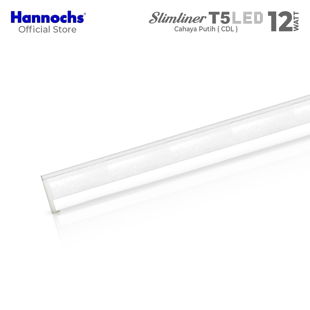 Hannochs Slimliner T5 LED 12 Watt Cahaya Putih - Lampu Neon