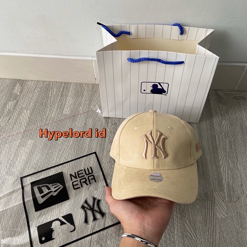 Topi Ny Newyork Cap Khaki / Cream wool