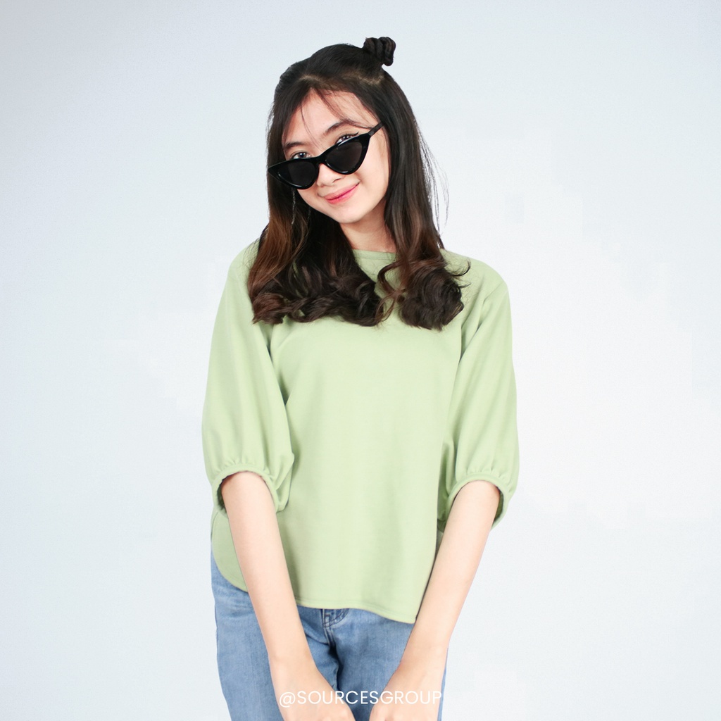 IL - MIRZA BLOUSE ATASAN LENGAN BALON WANITA KOREAN STYLE