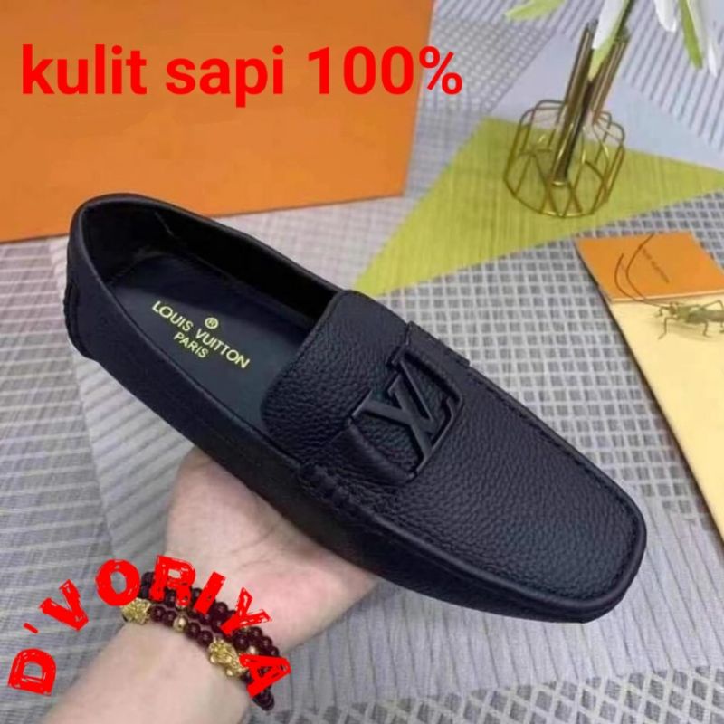 sepatu kulit murah / sepatu pantopel casual / sepatu kantor formal keren kasual pantofel / bayar di tempat cod / loafers santai