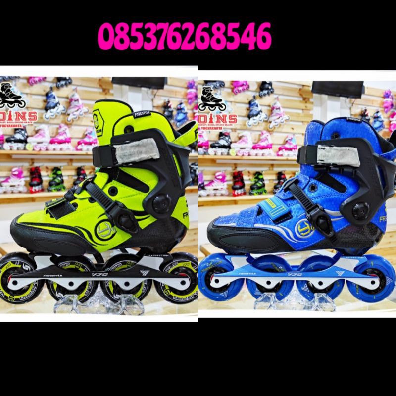Jual sepatu roda inline skate freestyle X5 carbon Shopee Indonesia