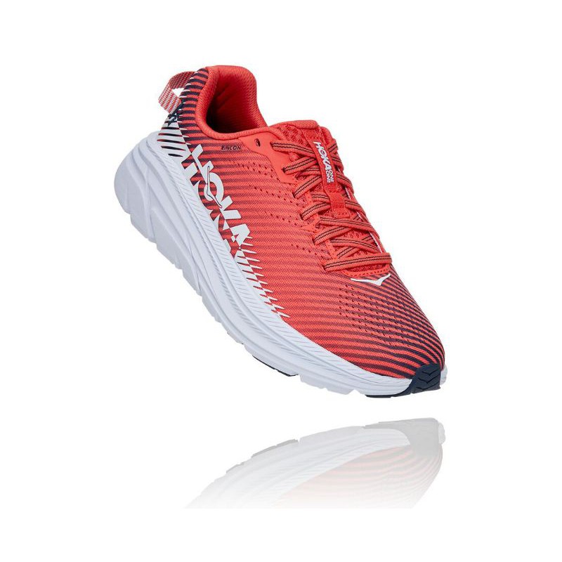 Hoka One One Rincon 2 Women's Running Shoes Hot Coral / White
