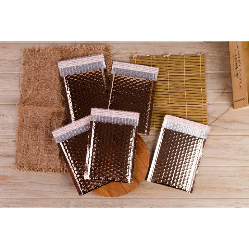 

23 33 Bubble Wrap Envelope / Amplop Pengiriman Bubble Plastik Foil Rose Gold