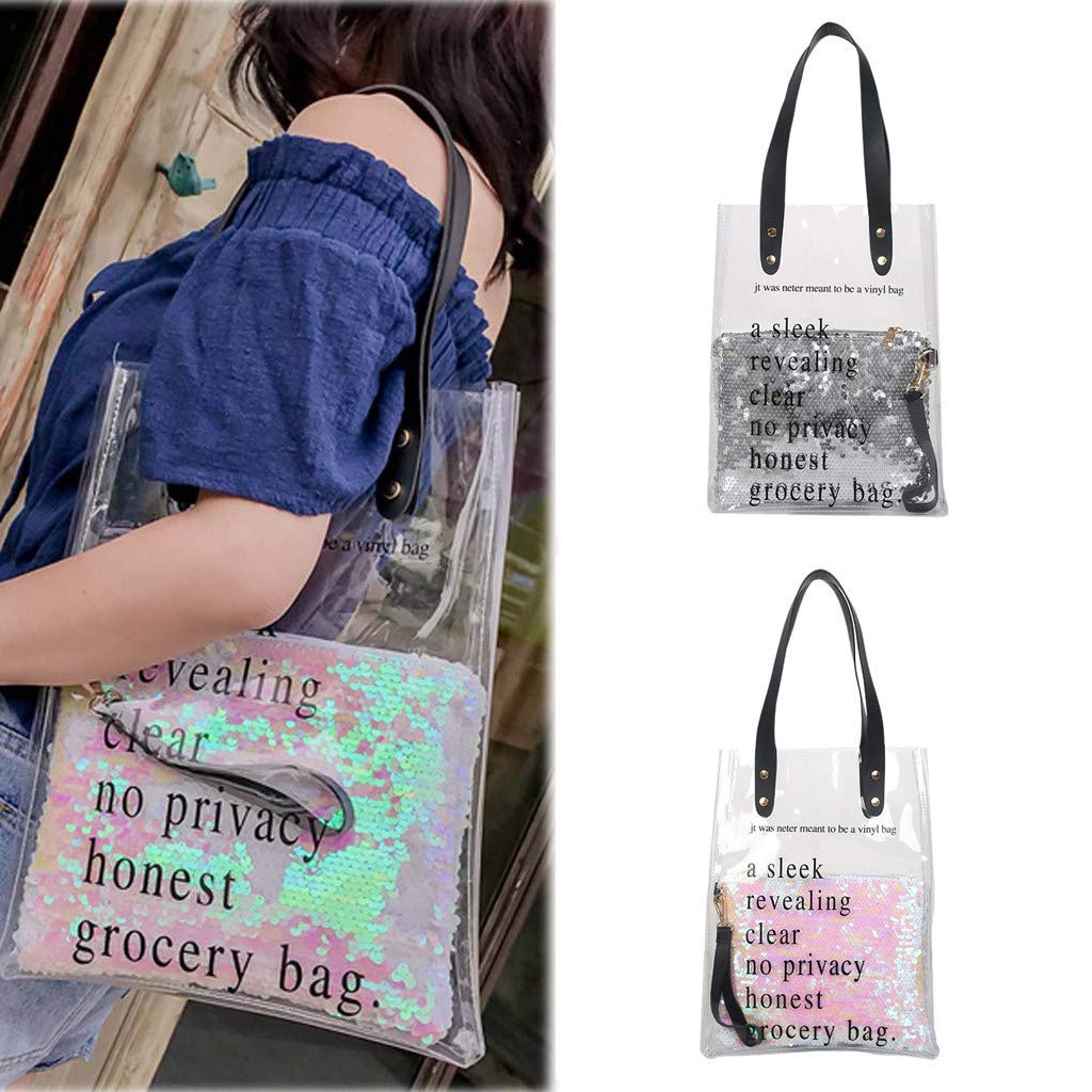 TOTEBAG TRANSPARANT / TRANSPARANT BAG TOTE BAG PVC / TAS TOTE PVC MIKA ELASTIS HAMPERS FASHION TM-3003