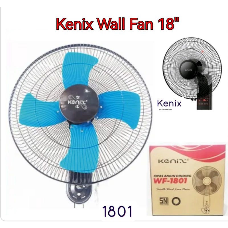 Kenix Wall Fan Kipas Angin Dinding 18inch KN1801