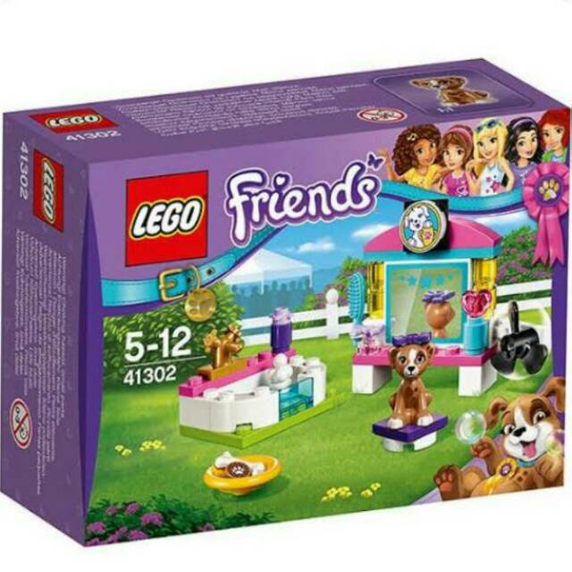 Lego puppy Lego Friends Puppy Pampering41302 +wrap+kardus tambahan