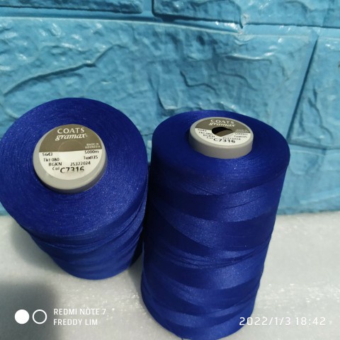 Benang Obras Polyester Coats Gramax 5000 m