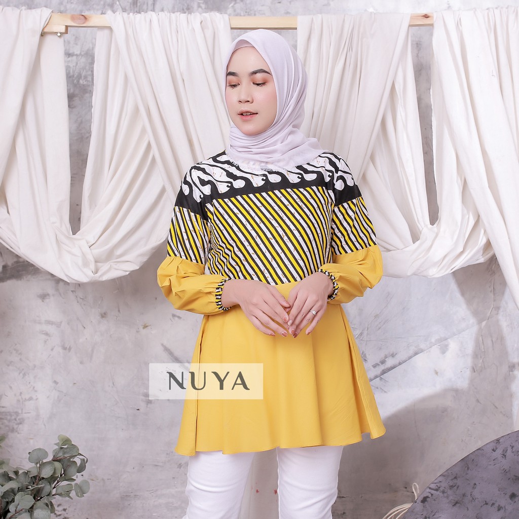 Atasan Batik Modern Kekinian AMYNA BLOUSE NUYA