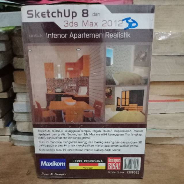 SketchUp 8 dan 3ds Max 2012 untuk Interior Apartemen Realistik