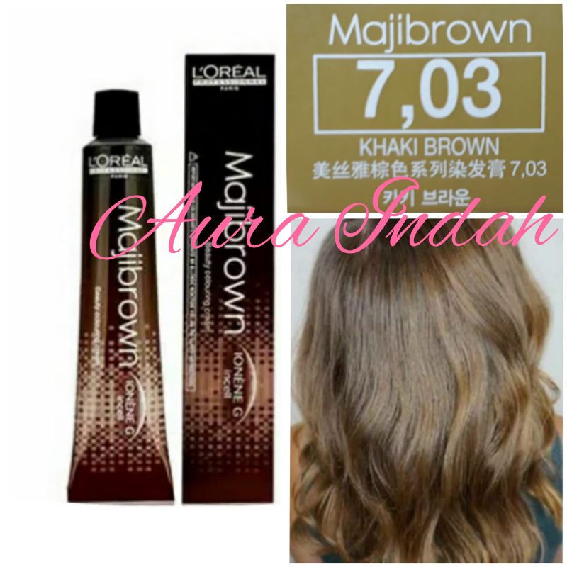 LOREAL MAJIBROWN NO. B7.03 KHAKI BROWN