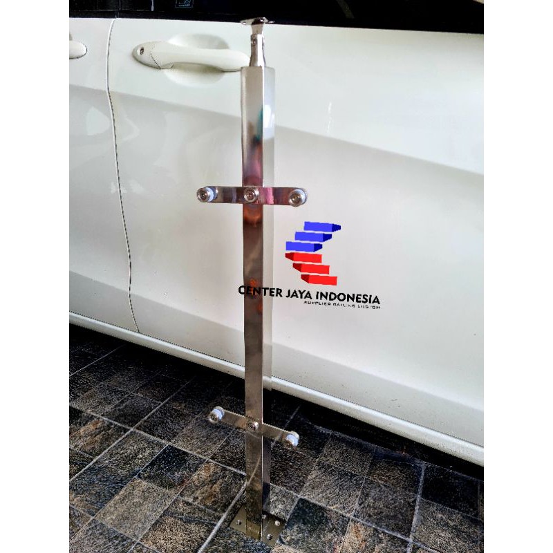 RAILING TANGGA KACA HOLLOW MODEL KACA SUS304