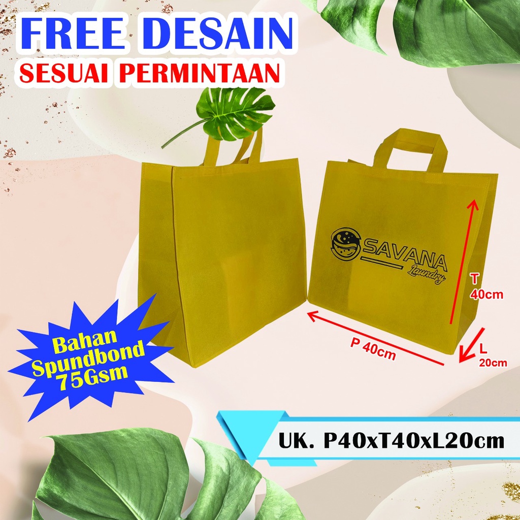 TAS PROMOSI LAUNDRY / TAS KARUNG JUMBO SABLON / TAS SERBAGUNA