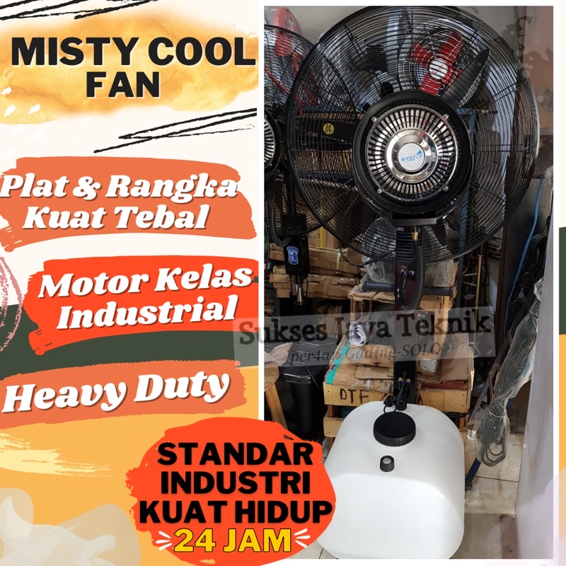 blower misty cool 26 inch inci kipas embun water fan air cooler mist fan