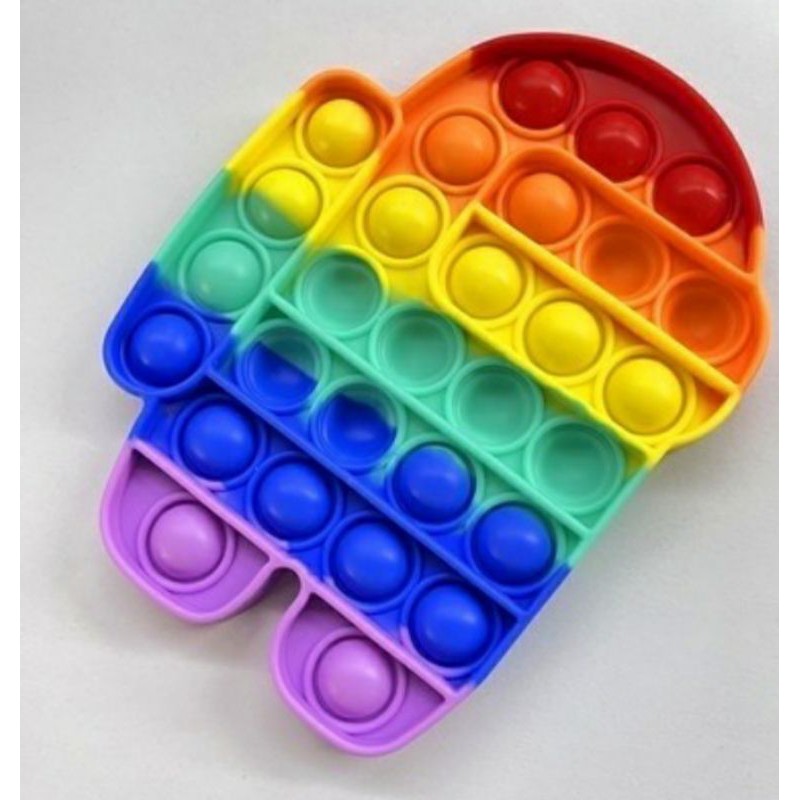 Pop It Among Us Rainbow Shopee Indonesia