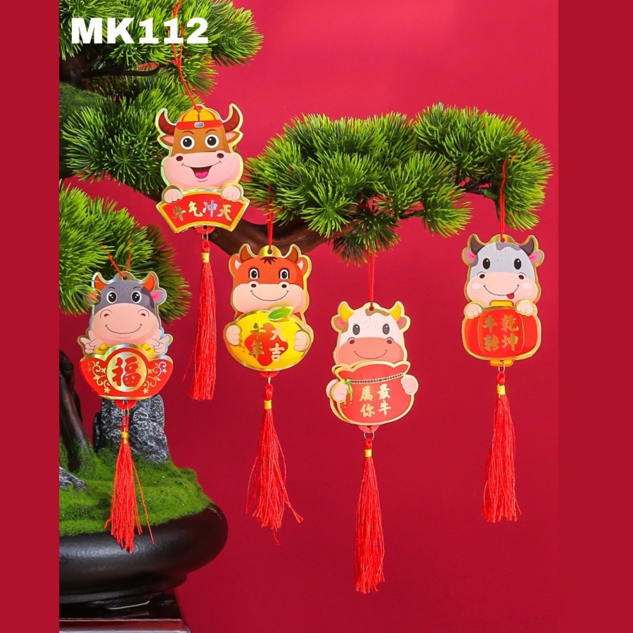 

Gantungan Angpao Imlek / MK112 Gantungan Angpao Rumbai Kerbau Sapi 3D Imlek Sincia