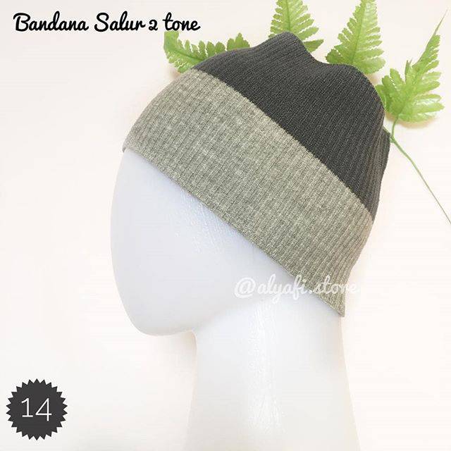 Bandana salur 2 tone