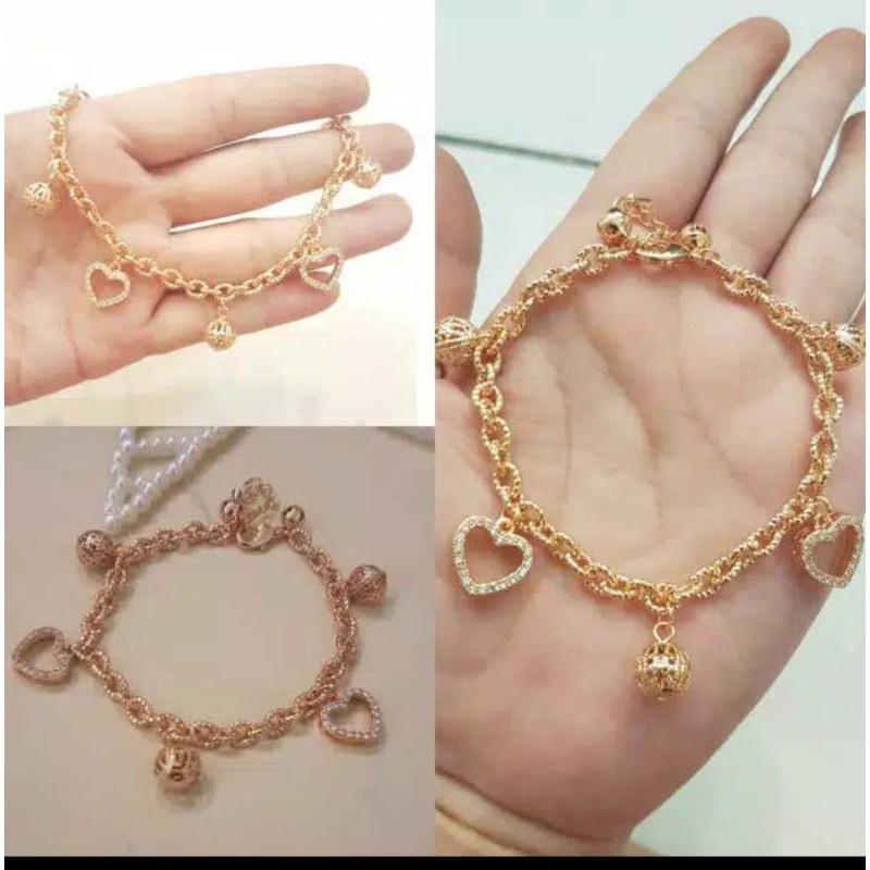 Gelang Krincingan premium lapis emas anti karat anti alergi G182