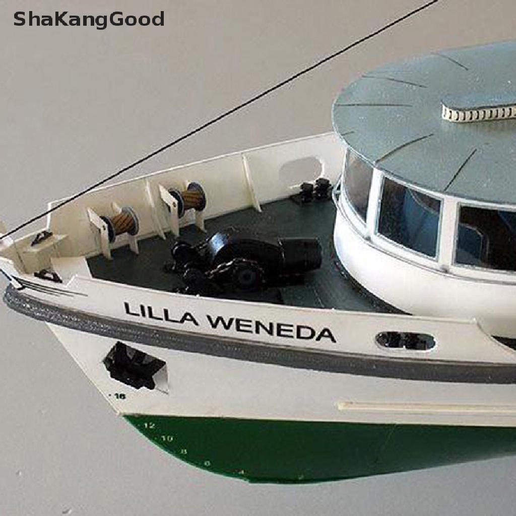 Skid Set Mainan Rakitan Kartu Kertas Model Kapal Ferry 3D DIY Skala 1: 100