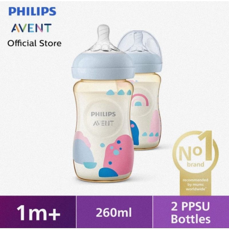 Philips Avent Natural PPSU Bottle 260 ml Twin Pack - Botol Susu Bayi