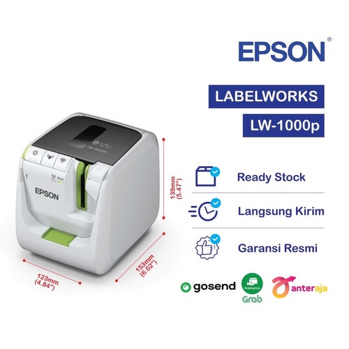 Epson LabelWorks LW-1000P LW 1000P LW1000P Wi-Fi PC Connectable Label Printer