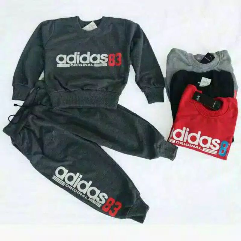 Baju Setelan Anak Laki Perempuan Set Cowok Cewek Unisex Umur 7 8 9 10  Tahun Murah Usia Grosir Stelan sweater