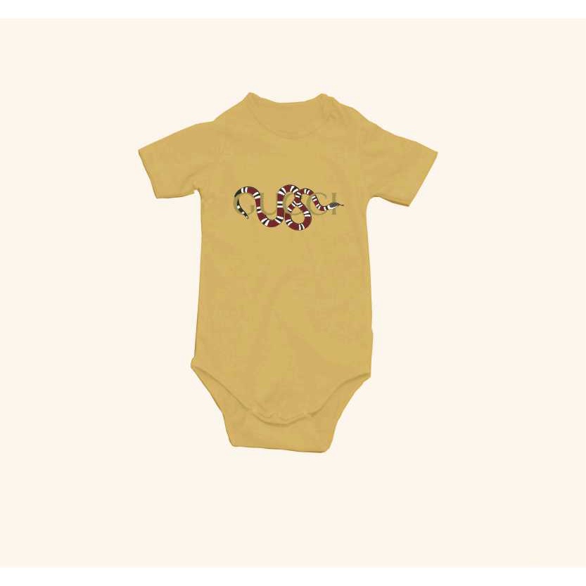 Jumper Bayi/Rumper/Bodysuit Gucc1 Snake Usia 0 sd 12 Bulan