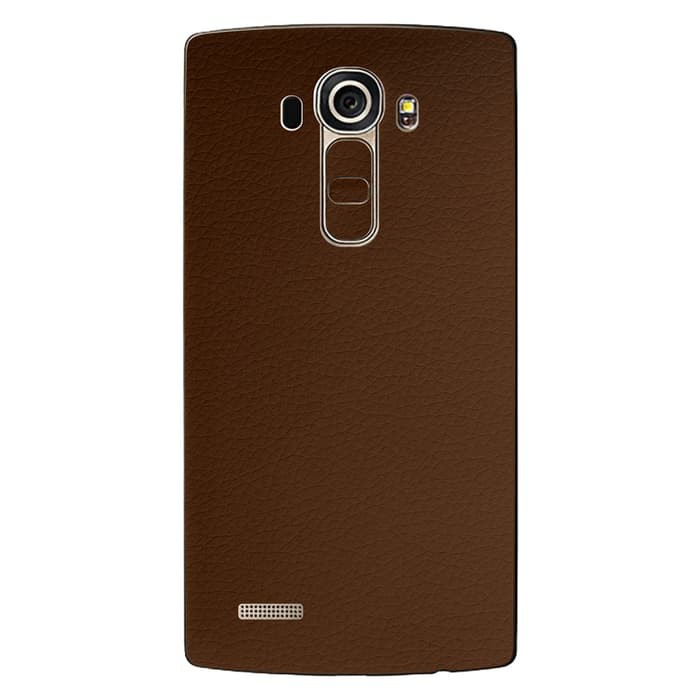 Skin Handphone Protector LG G4 - Brown Leather Texture 3M Japan