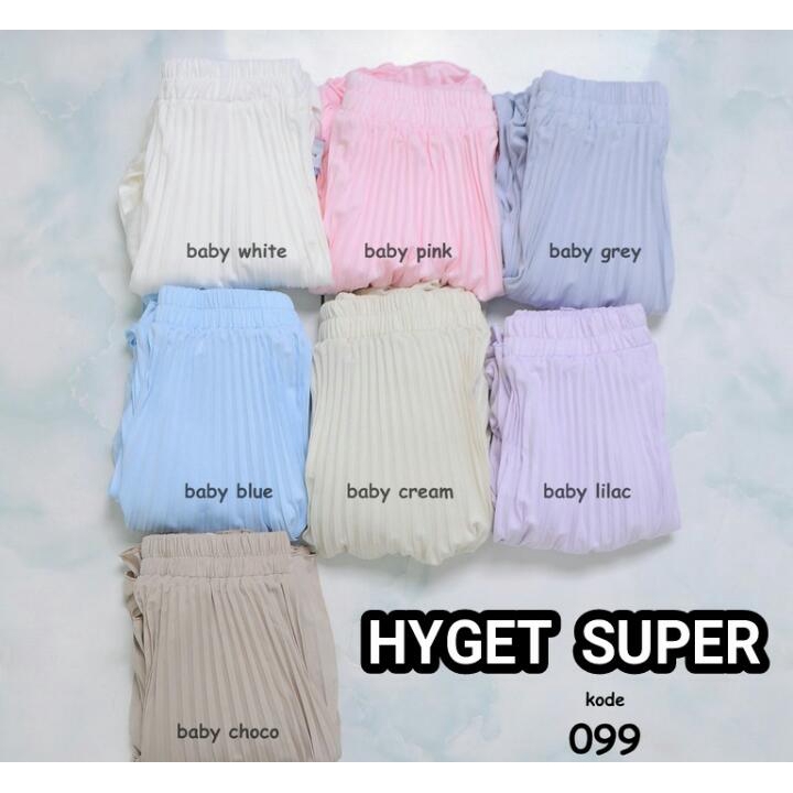 Rok Plisket Hyget Super warna baru 099