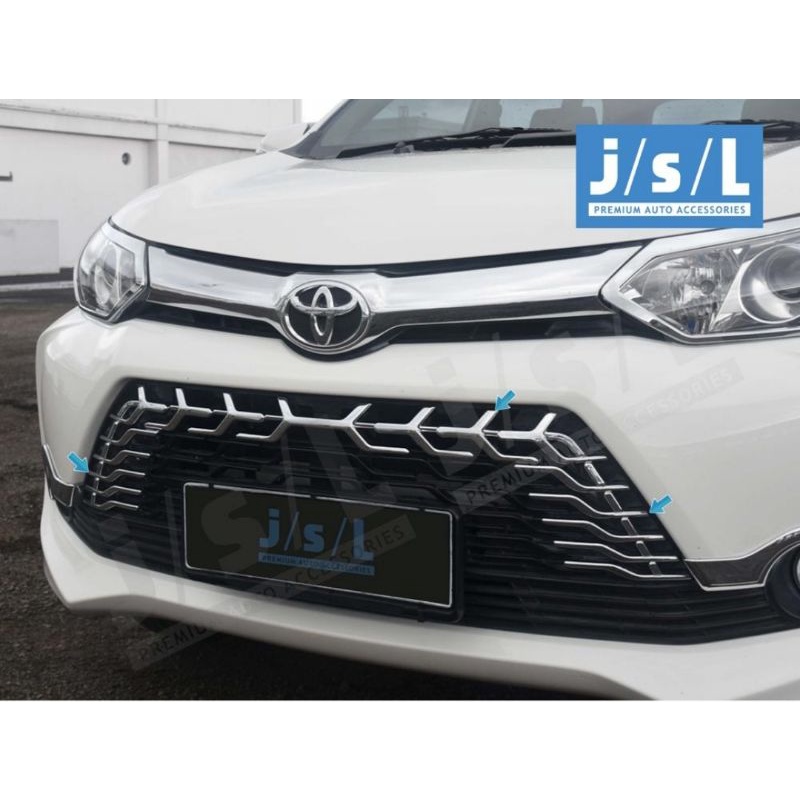 Gril front grille 3 pcs grand all avanza veloz 2015 2018 jsl