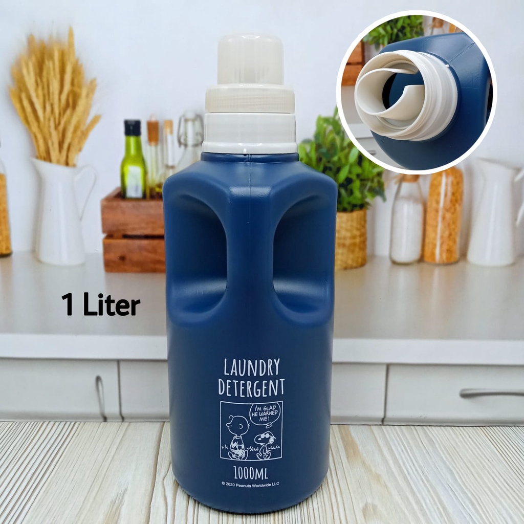 YASMITESTUFF | BOTOL DETERJEN SNOOPY | BOTOL SABUN CAIR 1 LITER