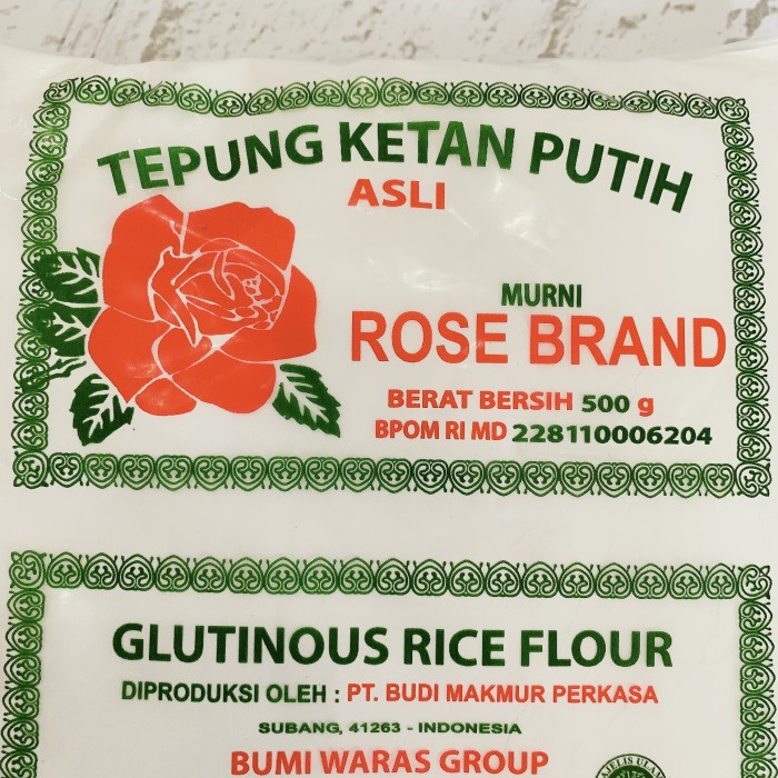 

Ketan-Beras-Tepung- Tepung Ketan Putih Rose Brand 500Gr/500 Gr - Glutinous Rice Flour -Tepung-Beras-