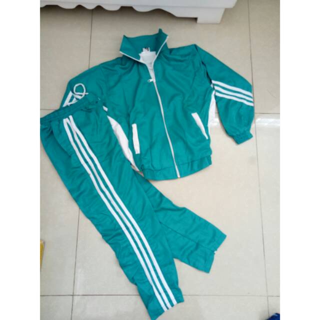 Adidas set jaket dan training pants