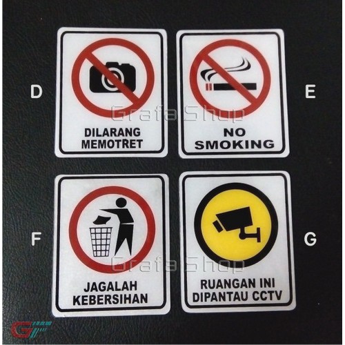 

Signboard label akrilik