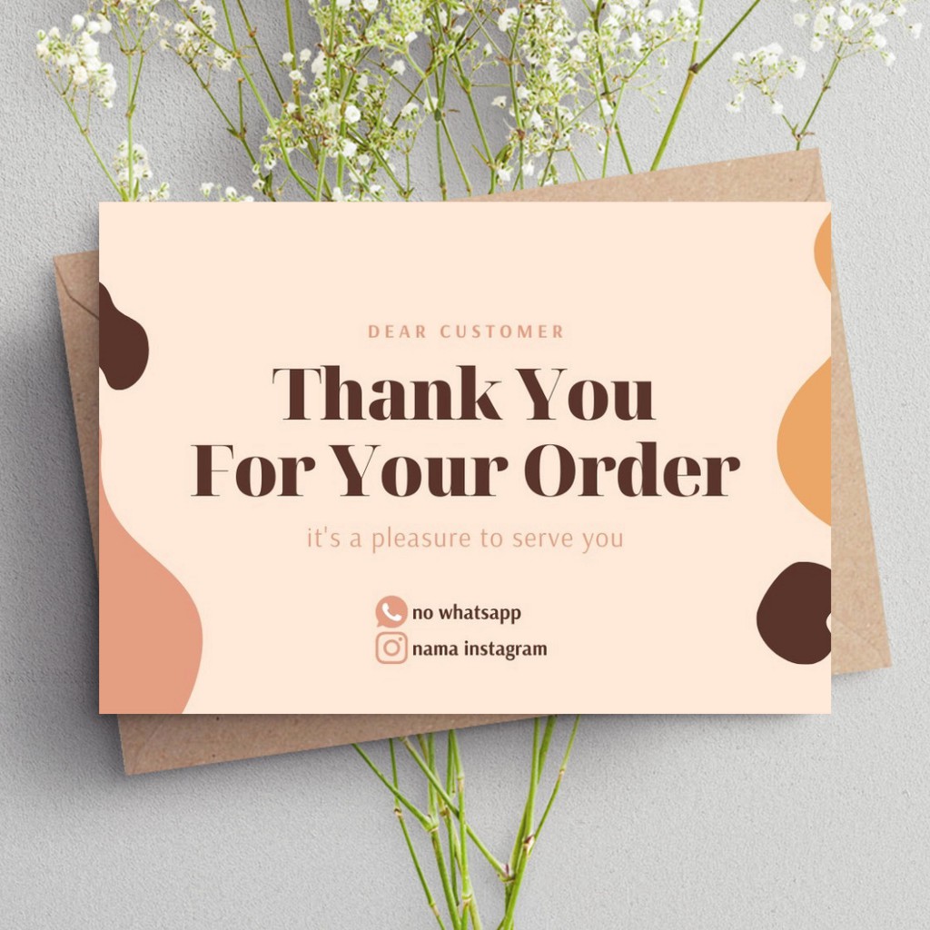 

[Isi 25] Thanks card olshop - thankyou card - label alamat - kartu ucapan terimakasih - thanks cards