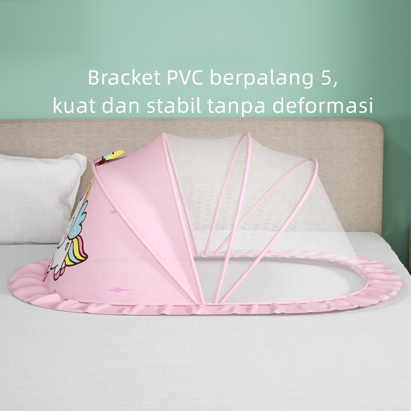 Kelambu Bayi Newborn Lipat Praktis Tempat Tidur Bayi Anti Nyamuk Perlengkapan Tidur Anak Bayi WZ03