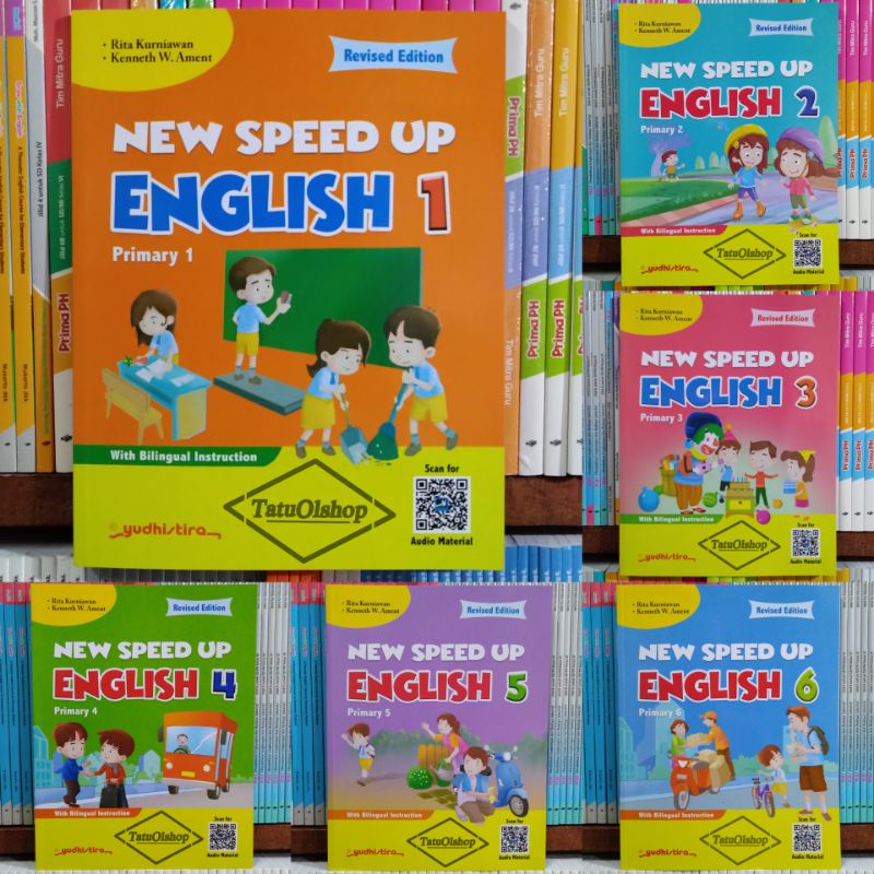 Satu Set Buku Speed Up English SD Kelas 1 2 3 4 5 6 New Edition Revisi Original