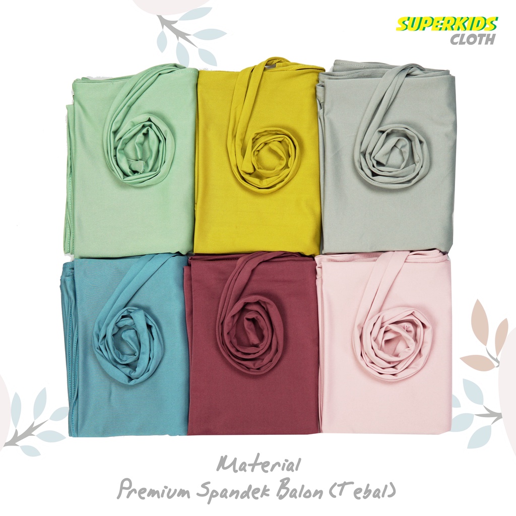 Jilbab Anak Kerudung Anak Hijab Anak Perempuan Instan Premium Bergo Polos Umur 1 - 13 Tahun Superkidscloth