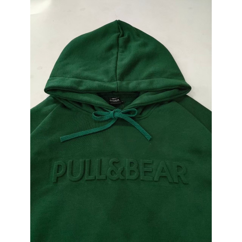 Jaket Pull&amp;Bear Hoodie Green Premium | Sweater Pull&amp;Bear | Sweatshirt Pull&amp;Bear | Hoodie P&amp;B | Pull&amp;Bear