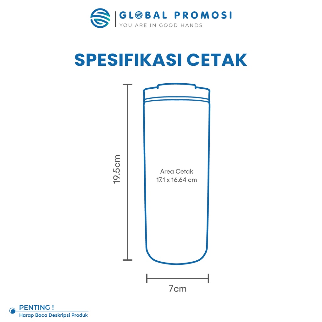 Coffee Tumbler Custom Print UV Cetak Botol Termos Kopi Full Color