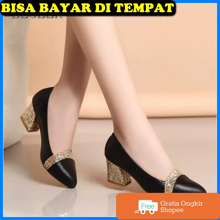 High Hils Tali Silang/Sandal Wanita Heels Hak Tahu/Heels Hak Tahu LV972 Sepatu Wanita Heels An_45 -