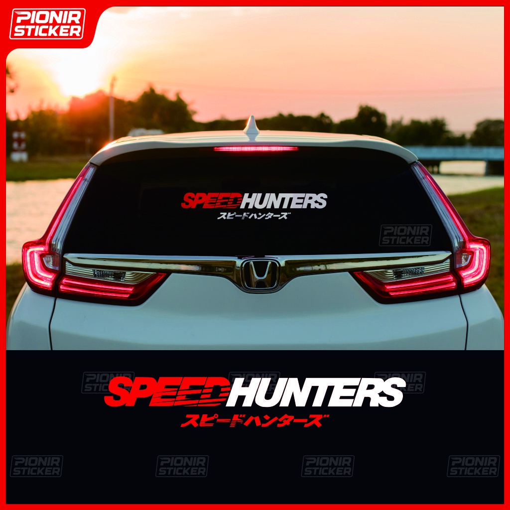 Stiker Mobil Speed Hunter cutting sticker huruf kanji